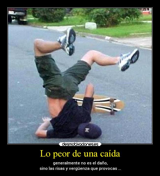 Lo peor de una caída -