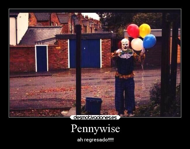 carteles cine pennywise desmotivaciones