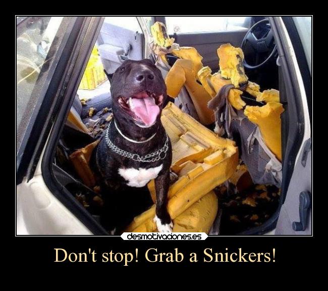 Dont stop! Grab a Snickers! -