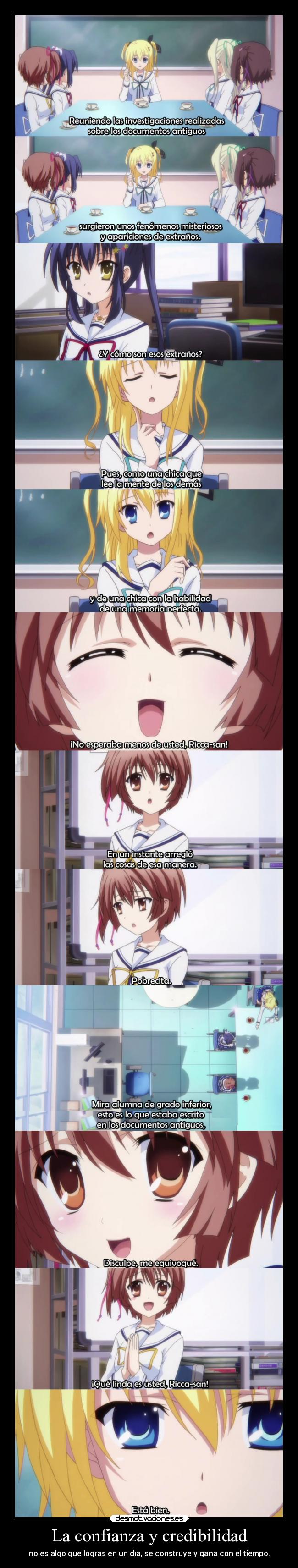 La confianza y credibilidad -