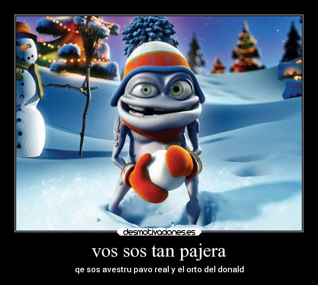 vos sos tan pajera - qe sos avestru pavo real y el orto del donald