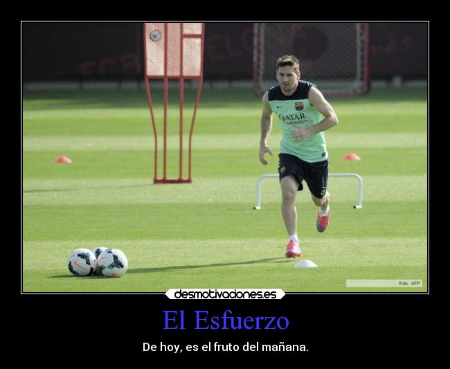 El Esfuerzo - De hoy, es el fruto del mañana.