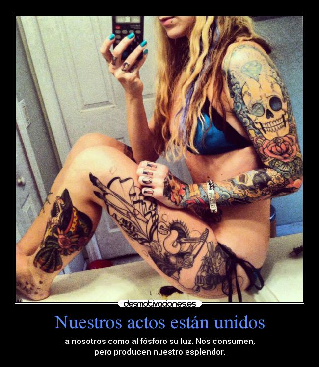 Nuestros actos están unidos -