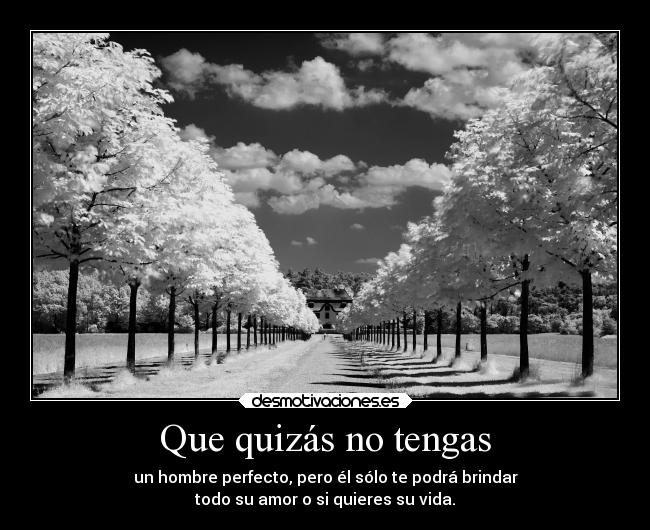 Que quizás no tengas -