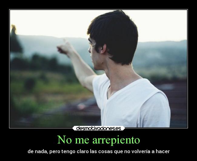 No me arrepiento - 