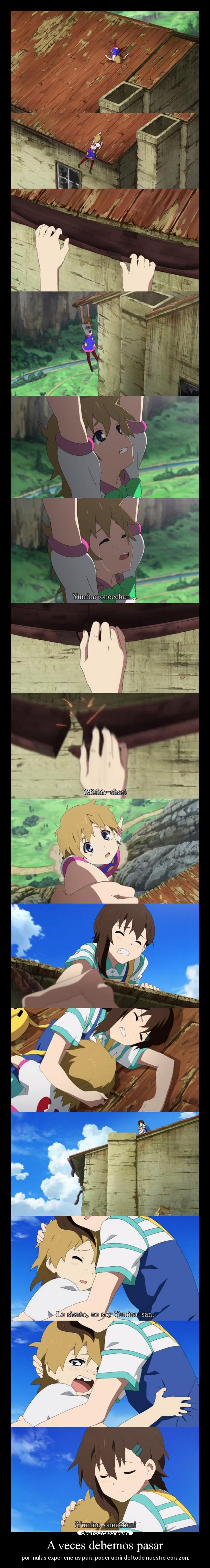 A veces debemos pasar -