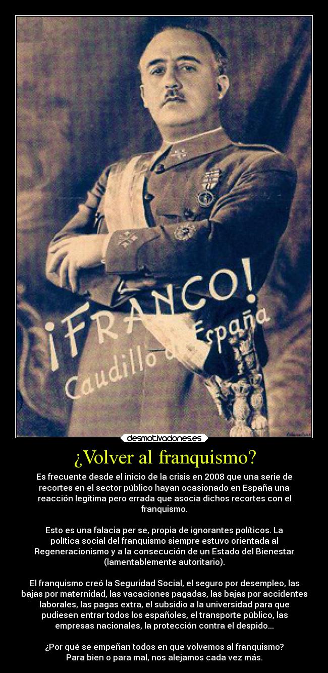 ¿Volver al franquismo? - 
