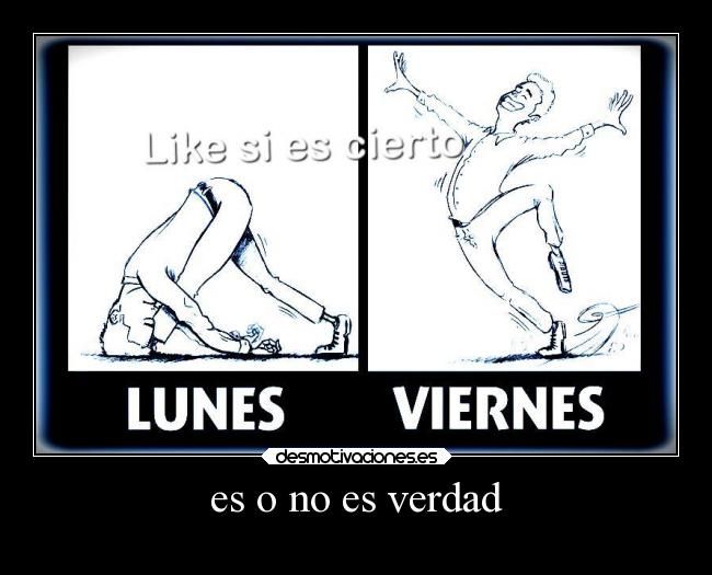 es o no es verdad -