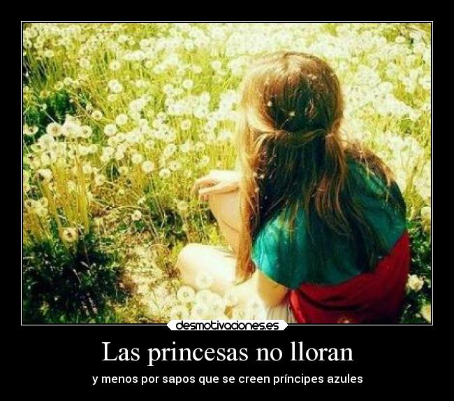 Las princesas no lloran - y menos por sapos que se creen príncipes azules
