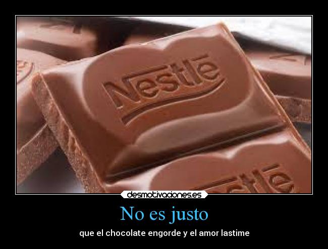 No es justo -