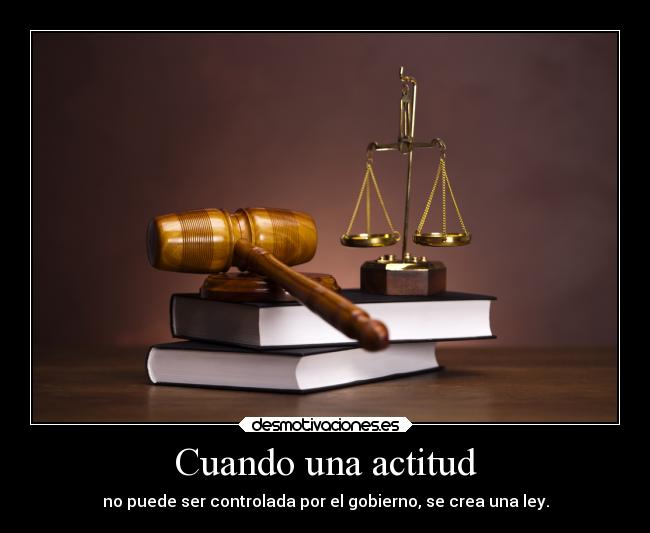 Cuando una actitud - 