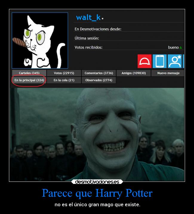 carteles desmotivaciones harry potter gran mago voldemort desmotivaciones
