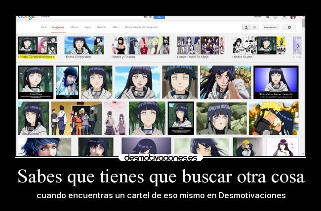 carteles desmotivaciones naruto hinata desmotivaciones