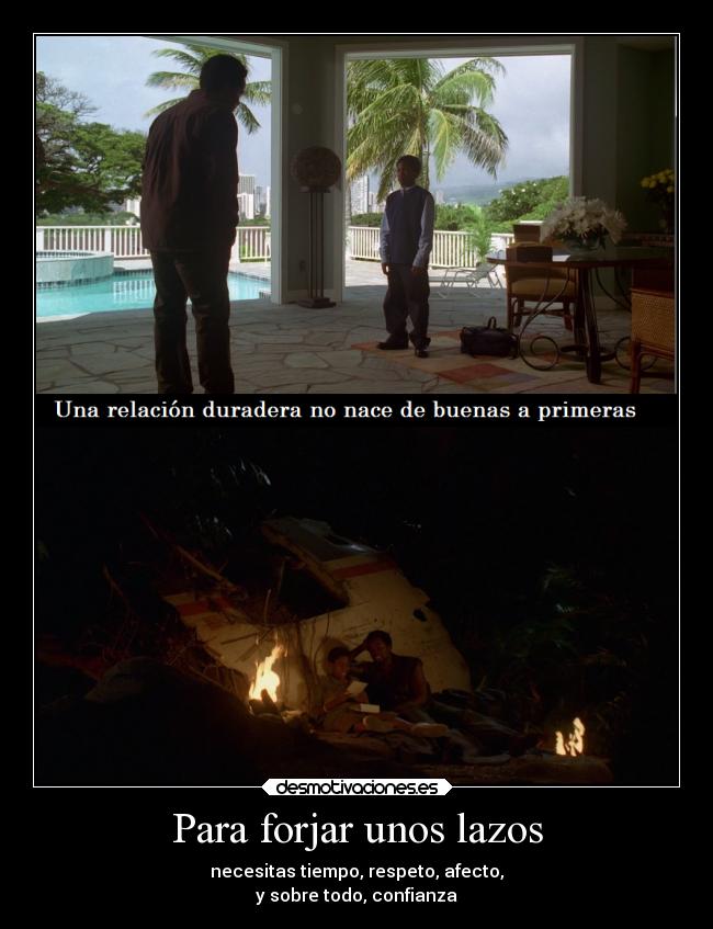 Para forjar unos lazos -