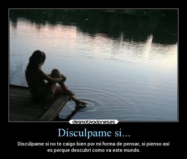 Disculpame si... -