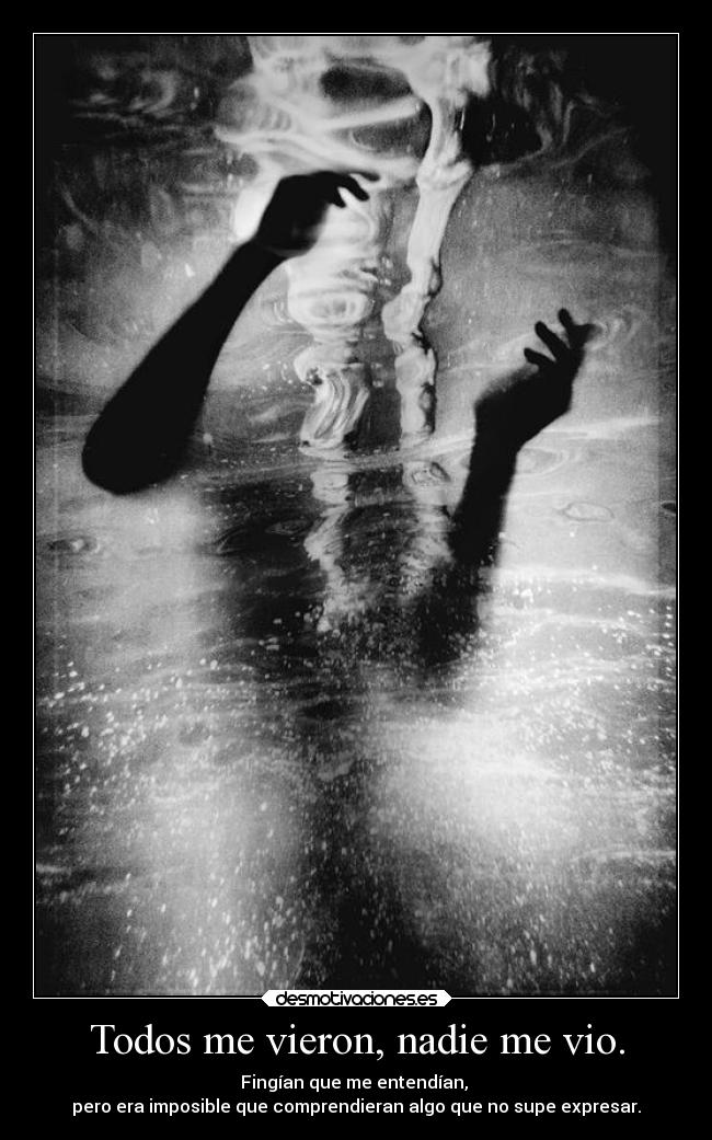 Todos me vieron, nadie me vio. - 
