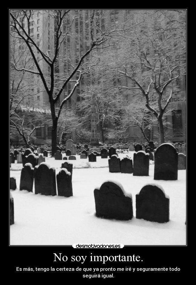 No soy importante. - 