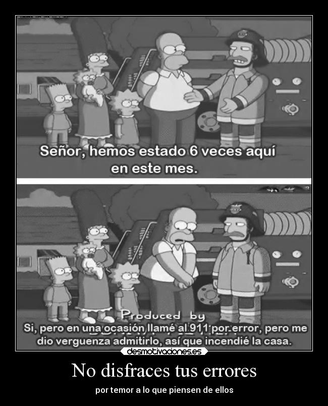 No disfraces tus errores - 
