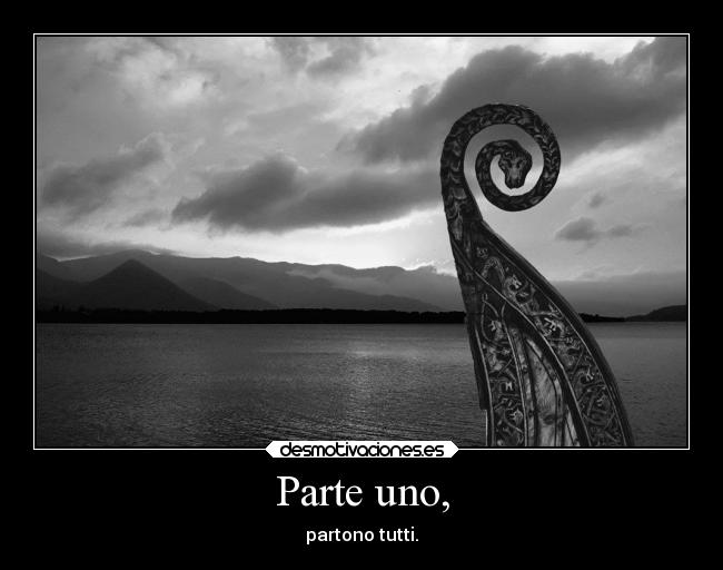 Parte uno, - partono tutti.