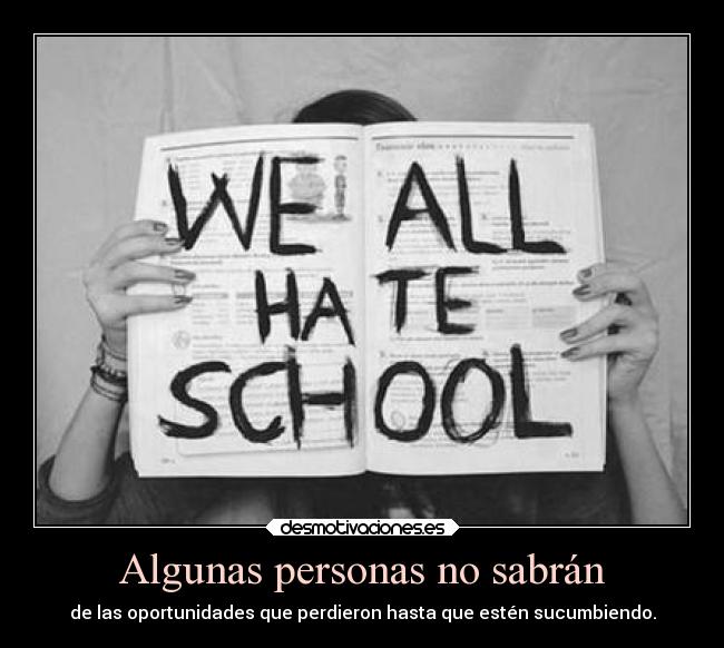 Algunas personas no sabrán - 