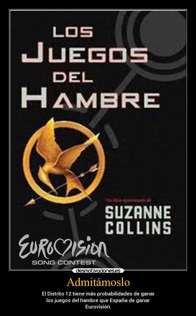 carteles espana musica literatura eurovision 2014 losjuegosdelhambre juegos hambre distrito distrito12 desmotivaciones