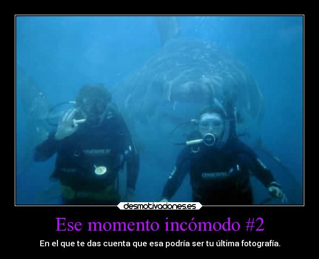 Ese momento incómodo #2 - En el que te das cuenta que esa podría ser tu última fotografía.