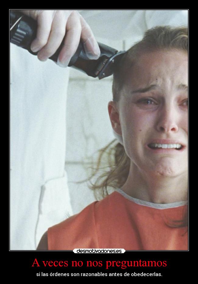 A veces no nos preguntamos -