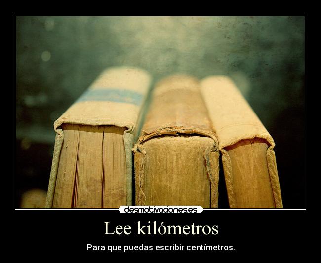 Lee kilómetros - Para que puedas escribir centímetros.