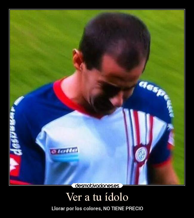 Ver a tu ídolo - Llorar por los colores, NO TIENE PRECIO