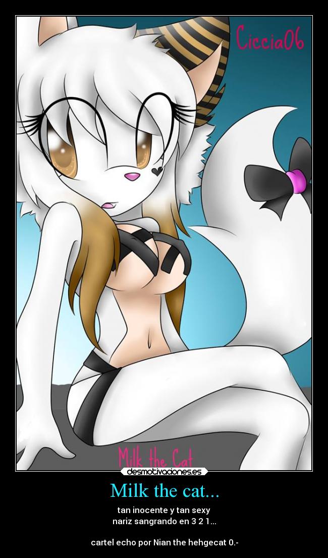 Milk the cat... - tan inocente y tan sexy
nariz sangrando en 3 2 1...
cartel echo por Nian the hehgecat 0.-
