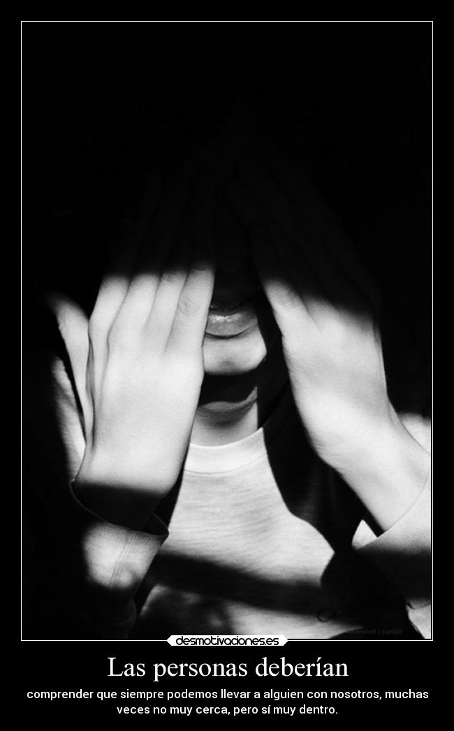 Las personas deberían - 