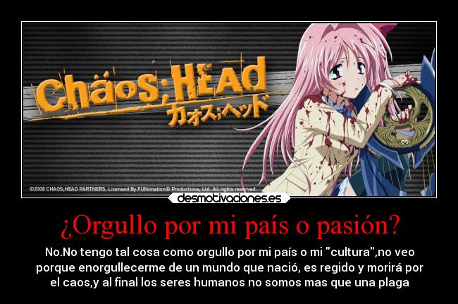 ¿Orgullo por mi país o pasión? - 