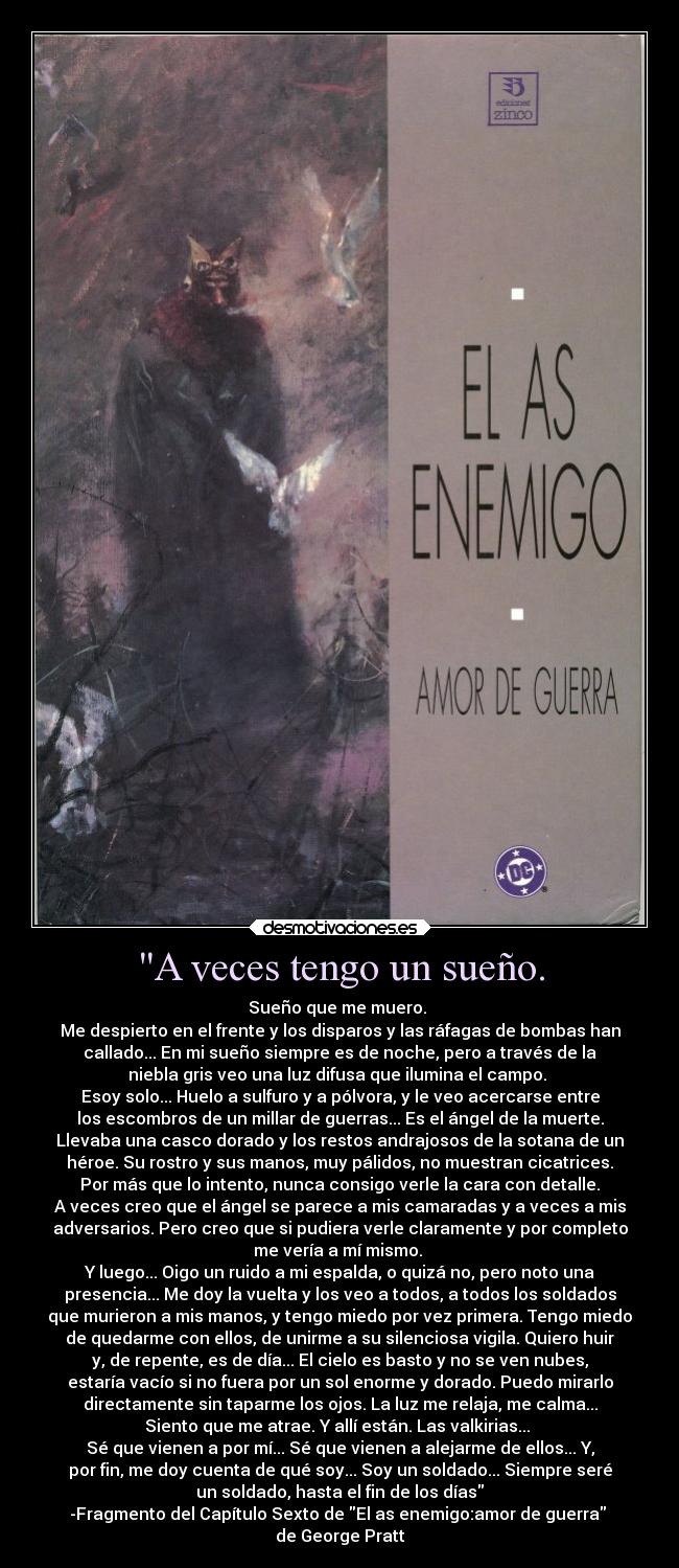 A veces tengo un sueño. - 