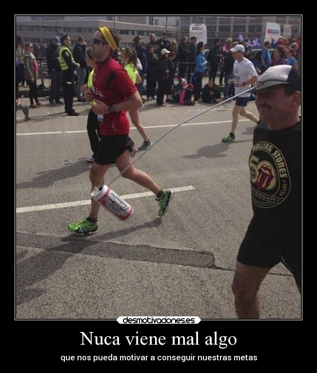 carteles humor cerveza como los burros maraton desmotivaciones