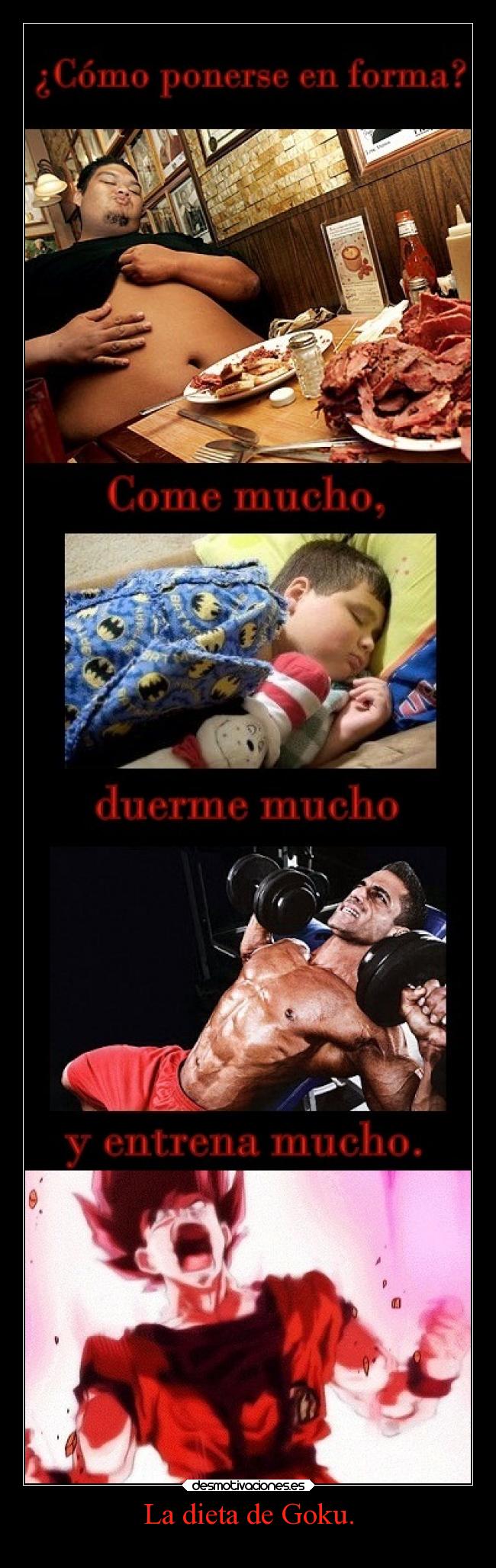 La dieta de Goku. -