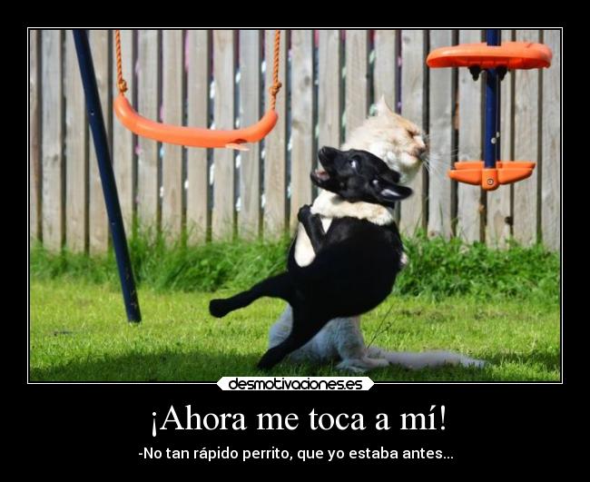 ¡Ahora me toca a mí! -