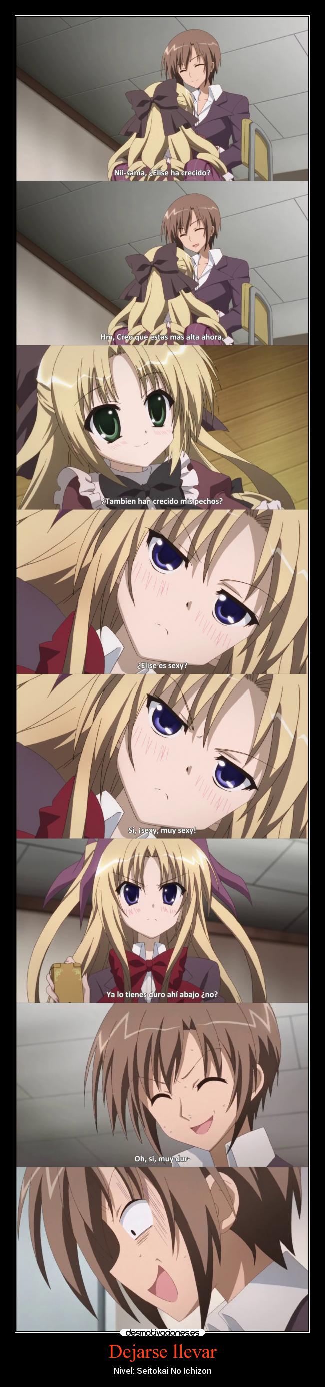 carteles humor graciosas fail anime risa seitokai seitokainoichizon desmotivaciones