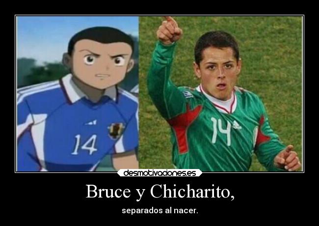 Bruce y Chicharito, -