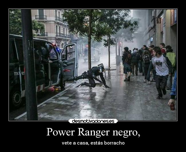 Power Ranger negro, - 