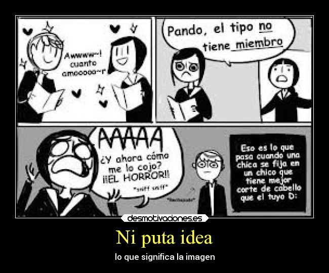 Ni puta idea - lo que significa la imagen
