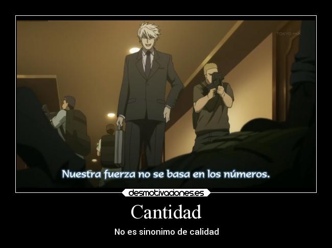 Cantidad - No es sinonimo de calidad