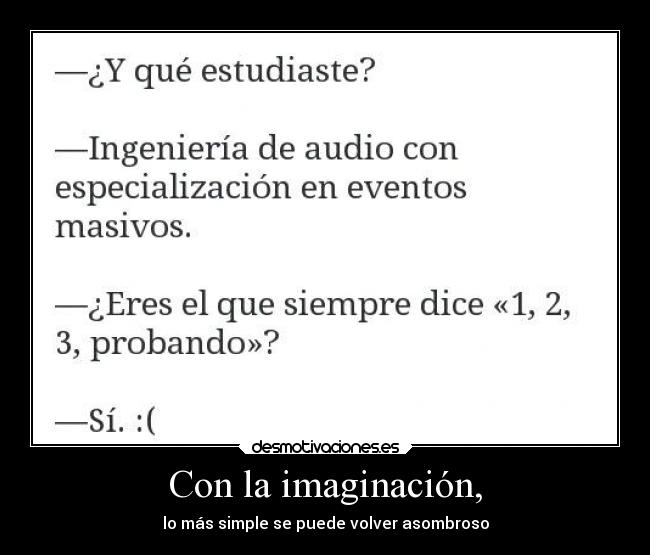 Con la imaginación, - 