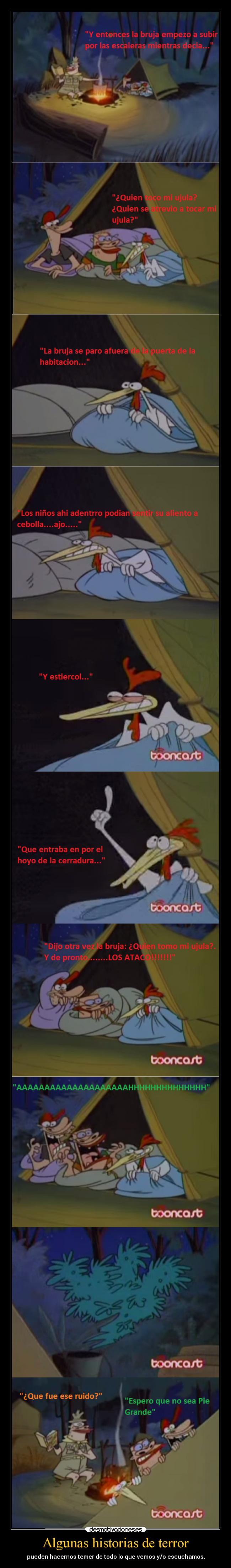 carteles imaginacion vaca pollito cuentos terror que pueden traumatizarnos ejercitodemar desmotivaciones