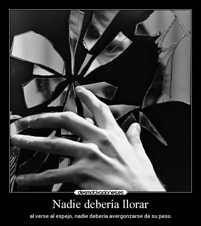 Nadie debería llorar -