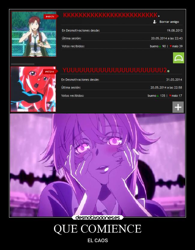 QUE COMIENCE - EL CAOS