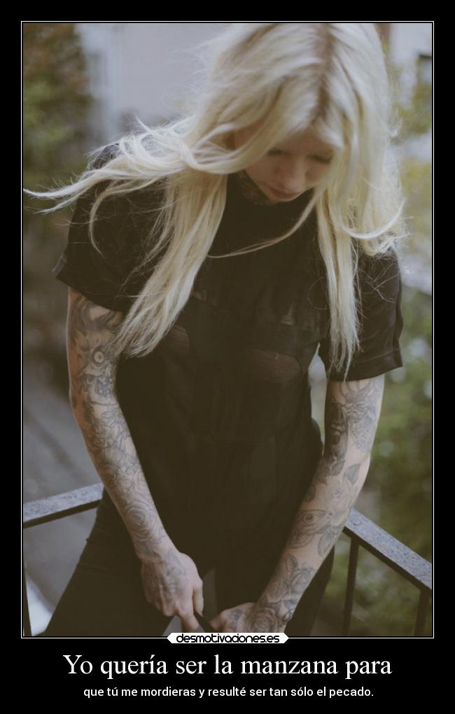 Yo quería ser la manzana para - 