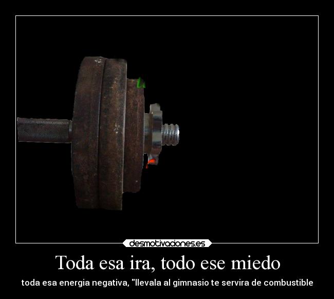 Toda esa ira, todo ese miedo - 