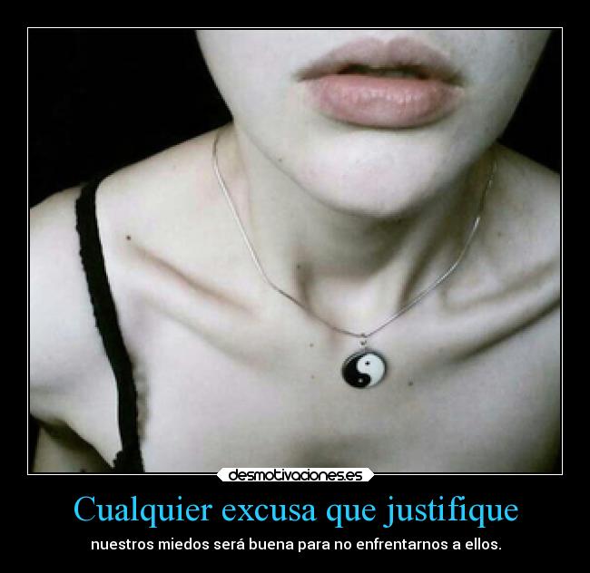carteles miedo excusas justificar melbita100 desmotivaciones