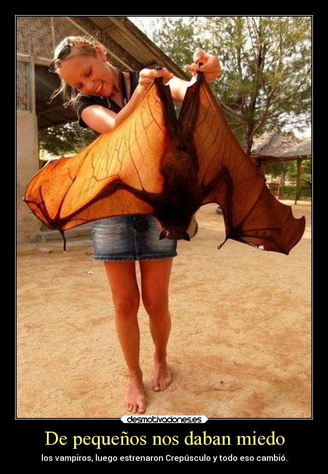 De pequeños nos daban miedo - los vampiros, luego estrenaron Crepúsculo y todo eso cambió.