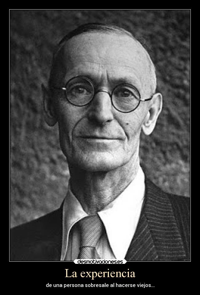 La experiencia - de una persona sobresale al hacerse viejos...